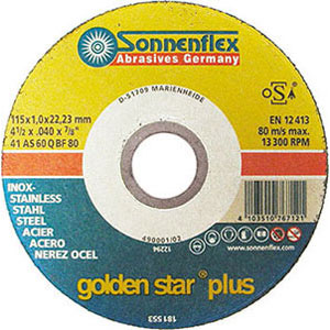 7106P - THIN GRINDING WHEELS FOR CUTTING STEEL AND STAINLESS STEEL - Orig. Sonnenflex